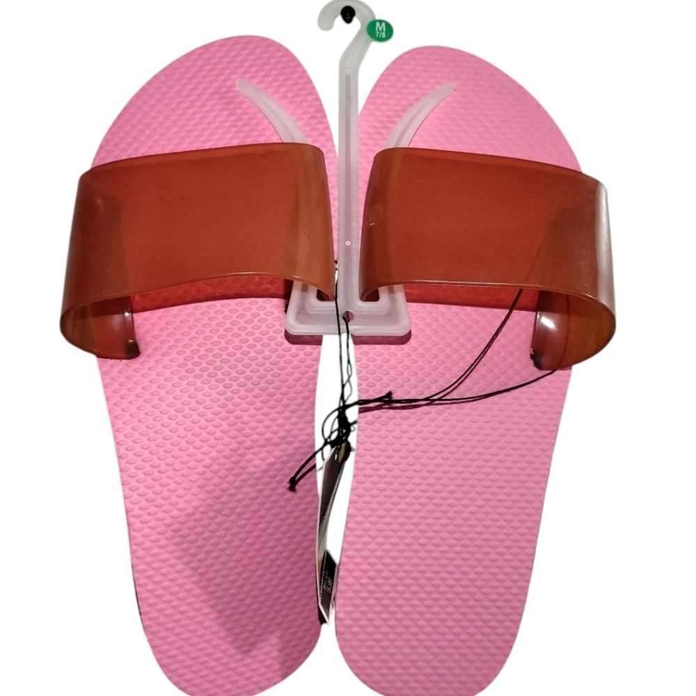 West Loop Pink and Brown Sandals